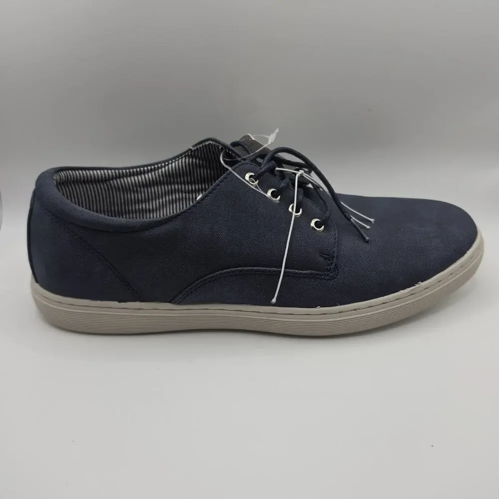 Flag & Anthem Men's Canvas Sneakers Size 8.5 Dark Navy Lace Up Casual Shoes NWT